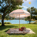 Upgraded Boho Fringe Umbrella, 6.5Ft Canvas Umbrella