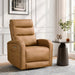 Power Swivel Recliner Chair, Faux Leather Recliner 270° Rotation Modern Nursery Glider, Ergonomic Armrest & Side Storage Pocket, Comfortable Armchair for Living Room Bedroom & Nursery