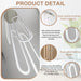 Contemporary Chrome LED Chandelier Dimmable Six Rings