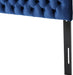 Bierman Upholstered Headboard with Premium Fabric and Classic Button Padded Design, Adjustable Height, Modern Sleek Style, Perfect for Queen (Navy Blue)