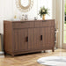 47.2" Modern Fluted Sideboard Buffet Cabinet with Storage, Walnut