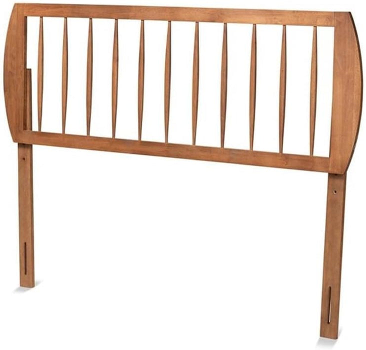 Walnut Finished Wood King Size Headboard