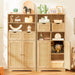 Bolten 49.4In Accent Rattan Cabinet,Storage Cabinet, Bathroom Storage Cabinet with 2 Drawer