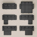 87 Inch Convertible Sofa Bed With AdjustableBackrest