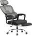 Ergonomic Office Chair with Footrest, 90-145° Reclining Desk Chair