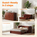 DeepMaroonShade Queen Murphy Bed Easy Assembly System