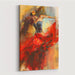 Dancing Lady Oil Paintings on Canvas Framed Wall Artwork for Living Room Bedroom Home Decorations Wall Decor Red Girl Dancer Artwork Ready to Hang (Dancing Lady A, 16" L X 12" W)