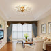 Crystal Chandelier 31in Diameter Brushed Gold Finish