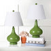 SAFAVIEH Amy Table Lamp Set of 2, 24" Modern Green LIT4087G