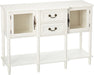 Wood Buffet Sideboard Cabinet Console Table, Cream White