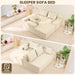 107Inches Cloudlike Sectional Sofa Left Chaise Beige