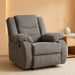 Tulen Modern Manual Pull Tab Rocker Recliner, Dark Gray