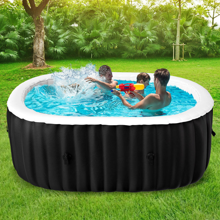 NAIZEA 6 Person Inflatable Hot Tub 130Air Jet Large with Hot Tub , 73"X73"X25"