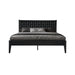 King Size Bed Frame, Solid Wood Platform Bed with Headboard & Footboard, 12 Sturdy Slatted, Central Metal Legs, Easy Assembly, Anti-Slip & Noise-Free, No Box Spring Needed, Ebony Oak Finish ORK-35