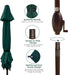 Patio Umbrella Outdoor Umbrella Patio Market Table Umbrella with Push Button Tilt and Crank for Garden, Lawn, Deck, Backyard & Pool