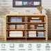 47" Modern Chest of Drawer, 6 Deep Drawers,Clothes Organizer,Large Storage Cabinet for Living Room, Bedroom,Dresser TV Stand, Wood Drawer Organizer for Living Room, Hallway, Wood