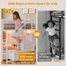 White Twin Over Twin Bunk Bed IntegratedStorageDrawers