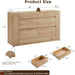 6 Drawer Dresser for Bedroom, 54" Wide Chest of Drawers with Thick Wood Design, Handleless, Modern Bedroom Dresser, Storage Organizer for Living Room/Entryway/Hallway, Natural Oak