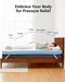3 Inch Firm Mattress Topper Queen Size, Cooling Gel-Infused & Bamboo Charcoal Memory Foam Bed Topper for Pain Relief, High-Density Mattress Pad with Removable Cover, Certipur-Us Certified