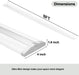 8FT LED Shop Light 110W [6-Lamp T8 Fluorescent Equiv.], Compact 8 Foot Strip Lights, 12500LM, 6000K, Commercial Grade Flush Mount Ultra Slim LED Wraparound for Garage Office Warehouse, 2 Pack