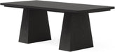 63-Inch Modern Executive Desk Featuring Dual Pedestal
