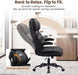 Ergonomic Office Chair, Big and Tall Leather Desk Chair with Lumbar Support