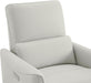 Power Recliner Chair Swivel Glider, FSC Certified Upholstered Faux Leather Living Room Nursery Reclining Sofa Chair with Lumbar Support, Cream