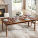 SixtyTwoInch Farmhouse Dining Table Wood Rectangular Modern