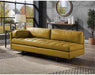 Radia Sofa with Pillow in Yellow Turmeric Top Grain Leather