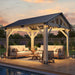 Premium Weatherproof Cedar Wood Gazebo 10x12 Hardtop