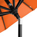 12-Year-Non-Fading, 9Ft Premium Sunbrella Patio Umbrella, Hand-Crank, Button-Tilt, Black Frame, Tuscan Fabric