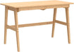 Writing Computer Desk 46" Bamboo Home Office Table with 2 Drawers, Modern Furniture Simple Study Makeup Workstation
