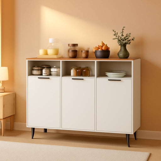 Sideboard Cabinet, 47" Kitchen Buffet Cabinet W/Storage Compartment