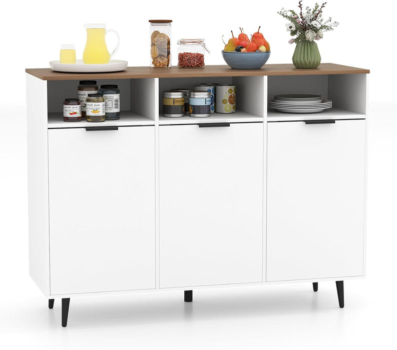 Sideboard Cabinet, 47" Kitchen Buffet Cabinet W/Storage Compartment