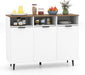 Sideboard Cabinet, 47" Kitchen Buffet Cabinet W/Storage Compartment