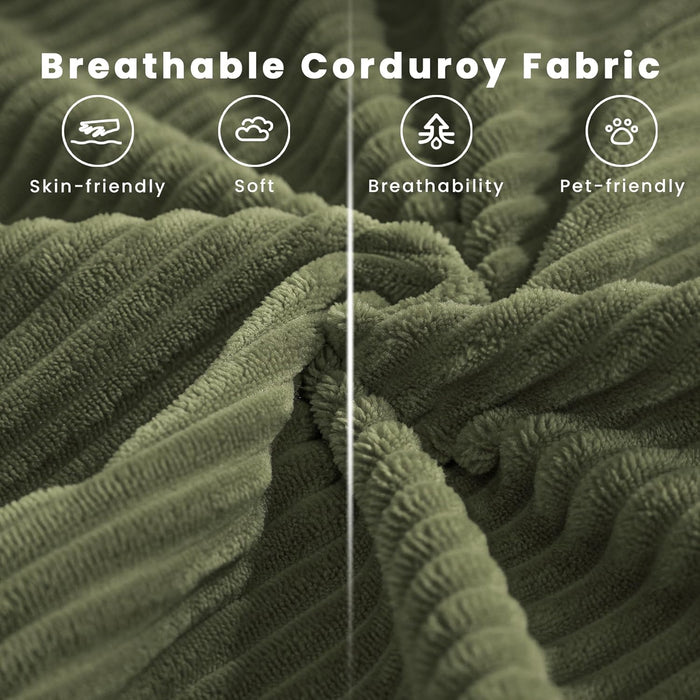 SeventyNineIn Convertible Sleeper Sofa Light Green