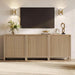 Sideboard Buffet Cabinet with Storage, Fluted Credenza Buffet Table