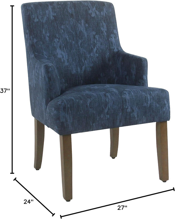 Home Decor | Upholstered Anywhere Dining Chair | Accent Chairs for Living Room & Bedroom | Decorative Home Furniture (Blue Demask)