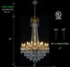 24-Light Antique Gold Crystal Chandelier, Extra Large Luxury Candle Chandelier Lighting Fixture for High Ceiling Foyer, Grand Entryway Living Room, Oversized D39 H64