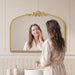 Gold Vintage Mirror 32''X24'' Laurel Leaf Design