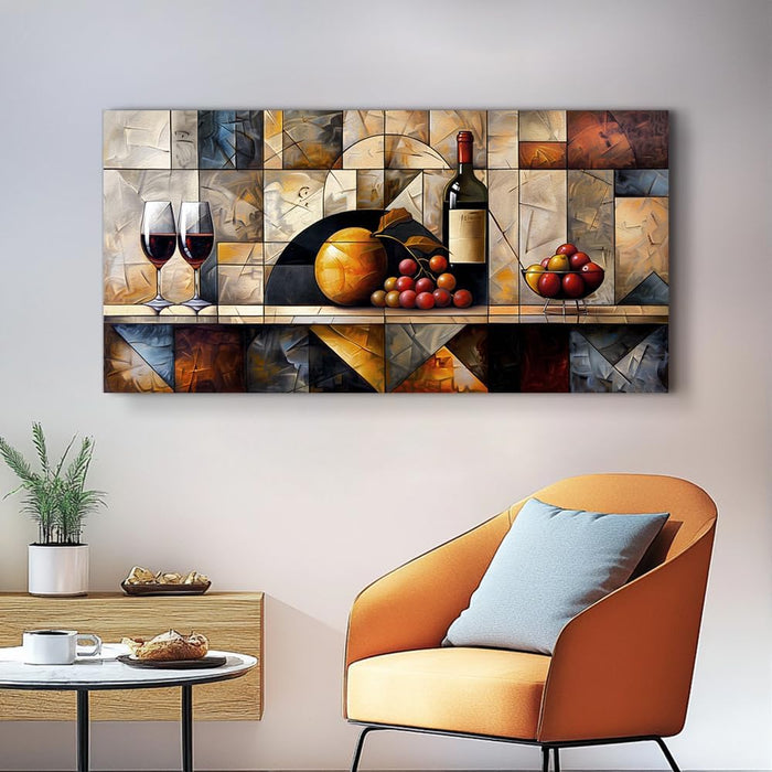 Canvas Wall Art for Living Room Wall Decor for Bedroom Kitchen Wall Decoration Wine Glass Landscape Painting Farmhouse Pictures Artwork Room Aesthetic Home Decor 20X40 In
