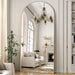 Arched Full Length Mirror 71"X26" Leaning Hanging Decor Silver