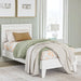 Signature Design by Ashley Hallityn Casual Twin Panel Platform Bed, Foundation or Box Spring Not Needed, White