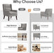 Grey Armchair HighBack CommercialGrade For Living Room