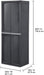 Gray Four Shelf Polypropylene Storage Cabinet Bundle