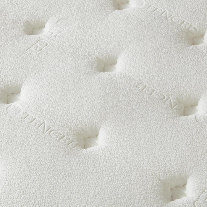 Full Size Mattress, 12 Inch Hybrid Mattress in a Box, Memory Foam and Pocket Springs, Fiberglass Free, Soft and Breathable, Medium Firm Feel