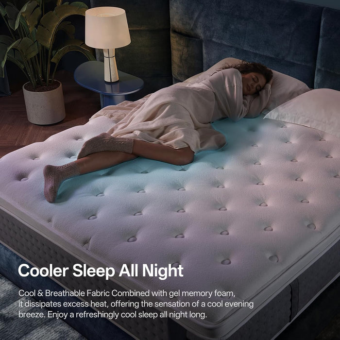 King Mattress, 14 Inch Medium Firm Hybrid with Motion Isolation