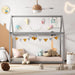 Grey Twin Montessori Playhouse Bedstead Slats Frame