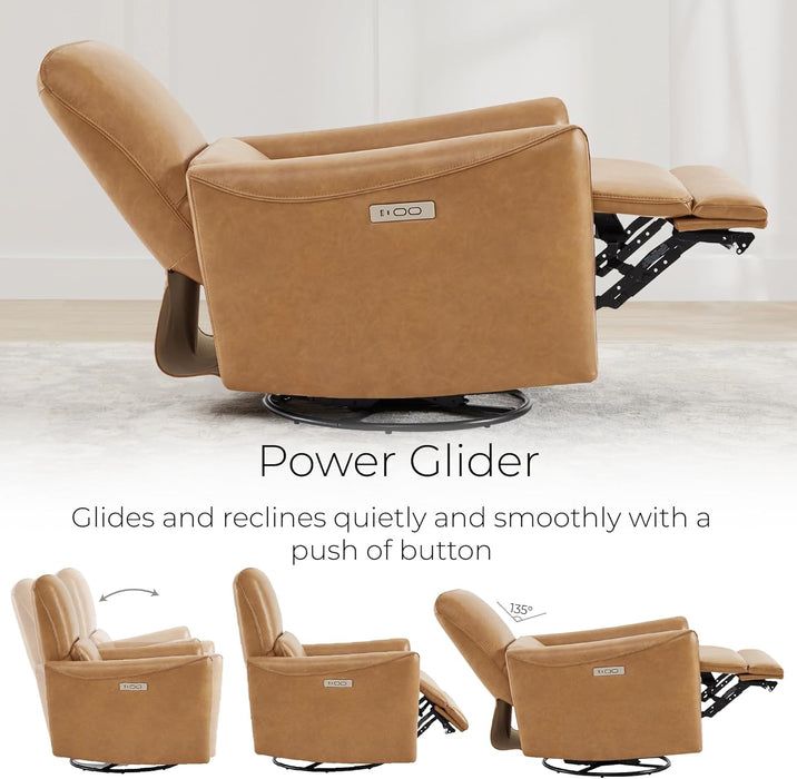 Power Swivel Recliner with Lumbar Support