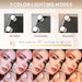 Hollywood Vanity Mirror with Lights, 12 Dimmable LED Bulbs Lighted Makeup Mirror with Detachable 10X Magnification Mirror, 1000Mah Rechargeable, 3 Color Lights, Touch Control